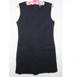 W by Worth Black Textural Front Pocket Dress, Sz 6